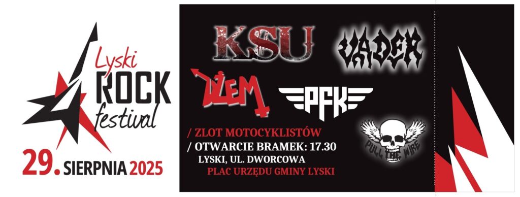 Lyski Rock Festival 2025 - line-up: KSU, Vader, Dżem, PFK, Pull The Wire