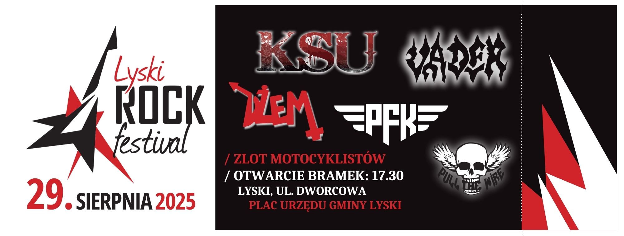 Lyski Rock Festival 2025 - line-up: KSU, Vader, Dżem, PFK, Pull The Wire